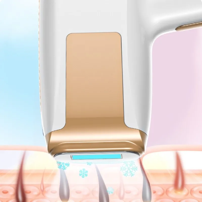 

ABBK-Sapphire Ice Cooling IPL Hair Remover-For Women' S Full Body Treatment-Painless US Plug Device