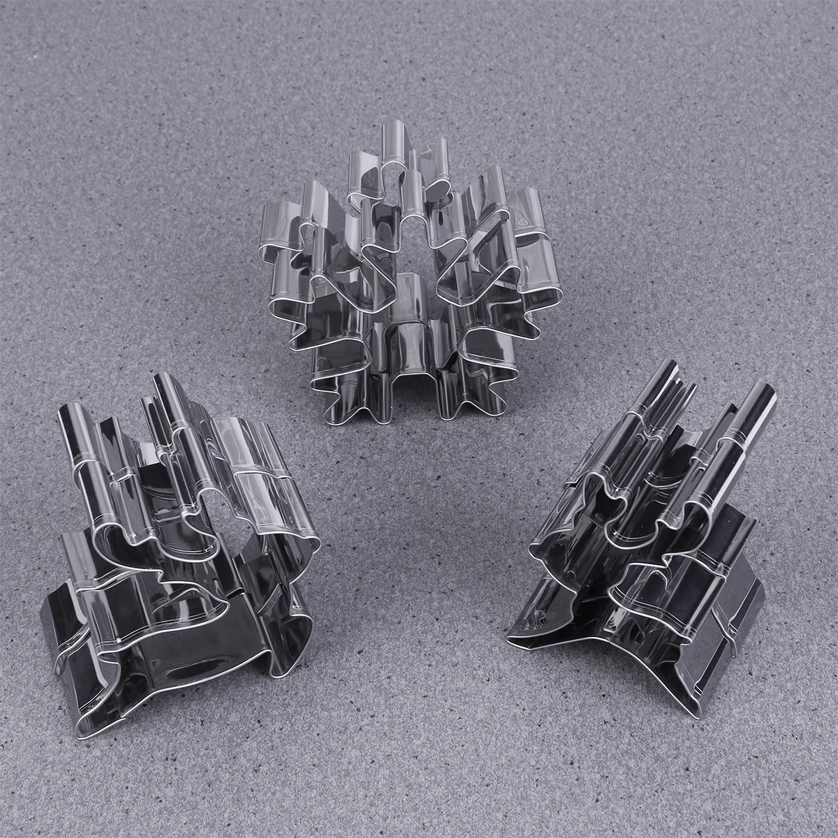 

6Pcs Christmas Elk Stainless Steel Cookie Mold Non-Stick Cake Biscuit Mold DIY Chocolate Fondant Candy Baking Tool