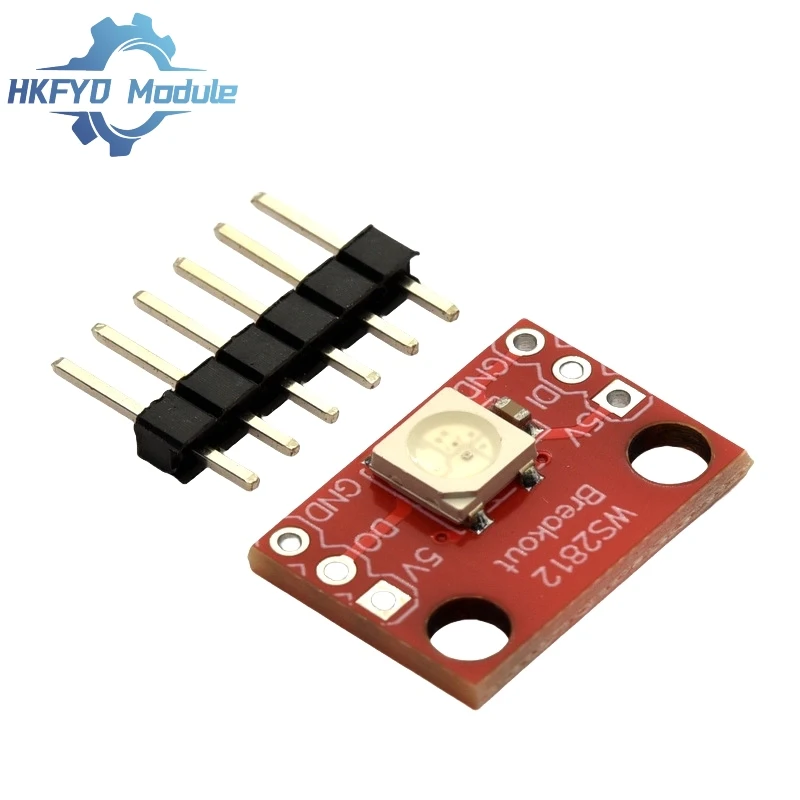 1-50pcs WS2812 RGB LED Breakout Module – Addressable Smart LED for Arduino, DIY Electronics & RGB Lighting Projects