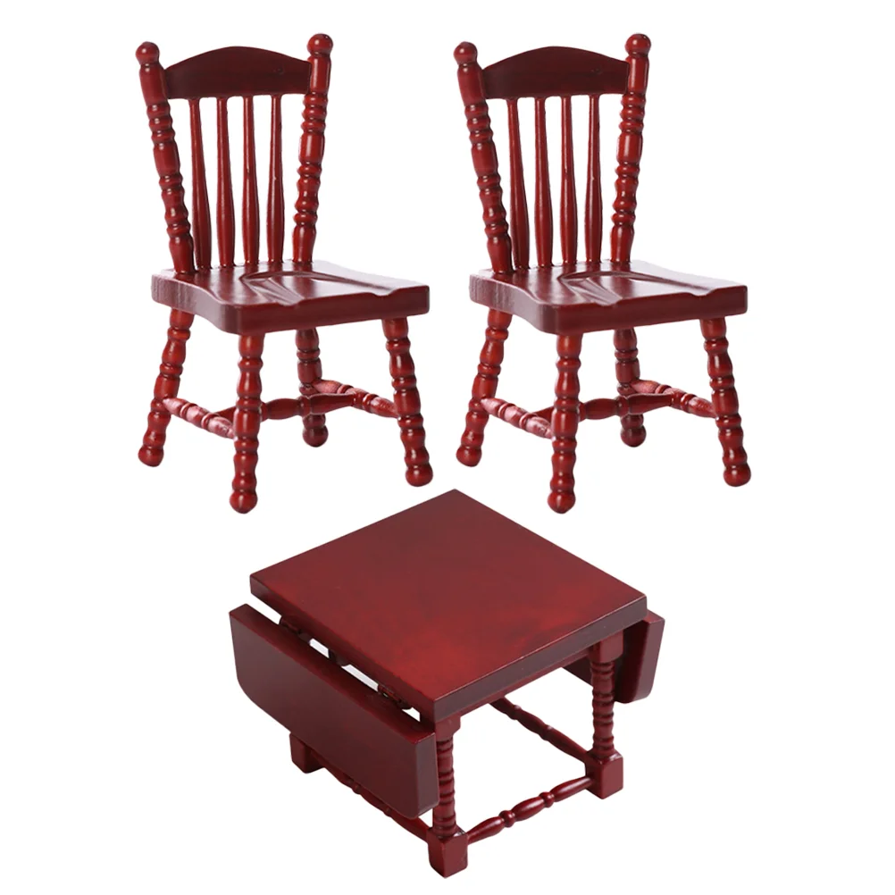 

Kitchen Table and Chair Model 1 12 Dollhouse Furniture Miniatures 1/12 1:12 Tiny Tables Chairs