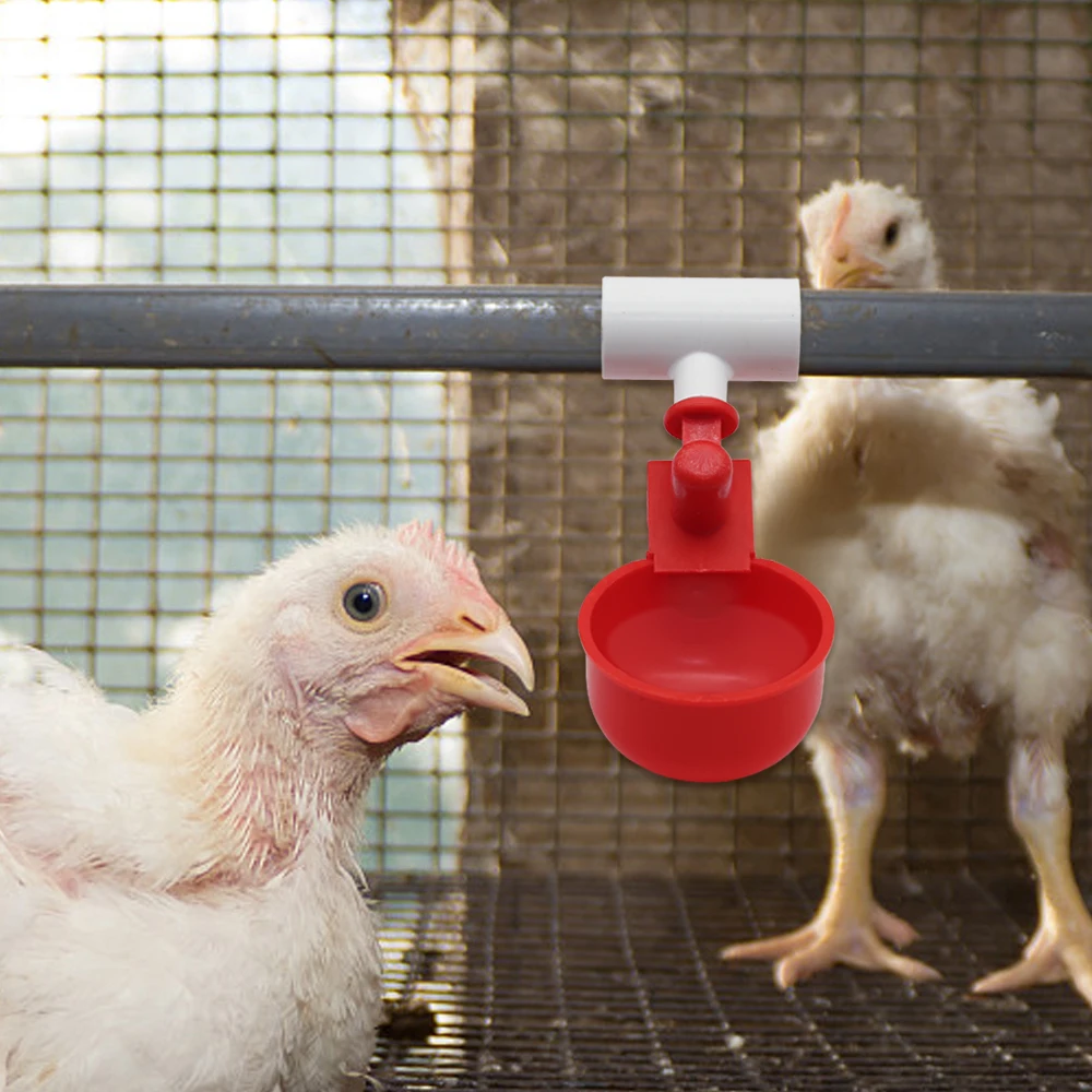 5/10/20/50Pcs Automatic Chicken Quail Rabbit Poultry Animal Watering System Three-way Tube Drinking Cup Connection Pipe Connect