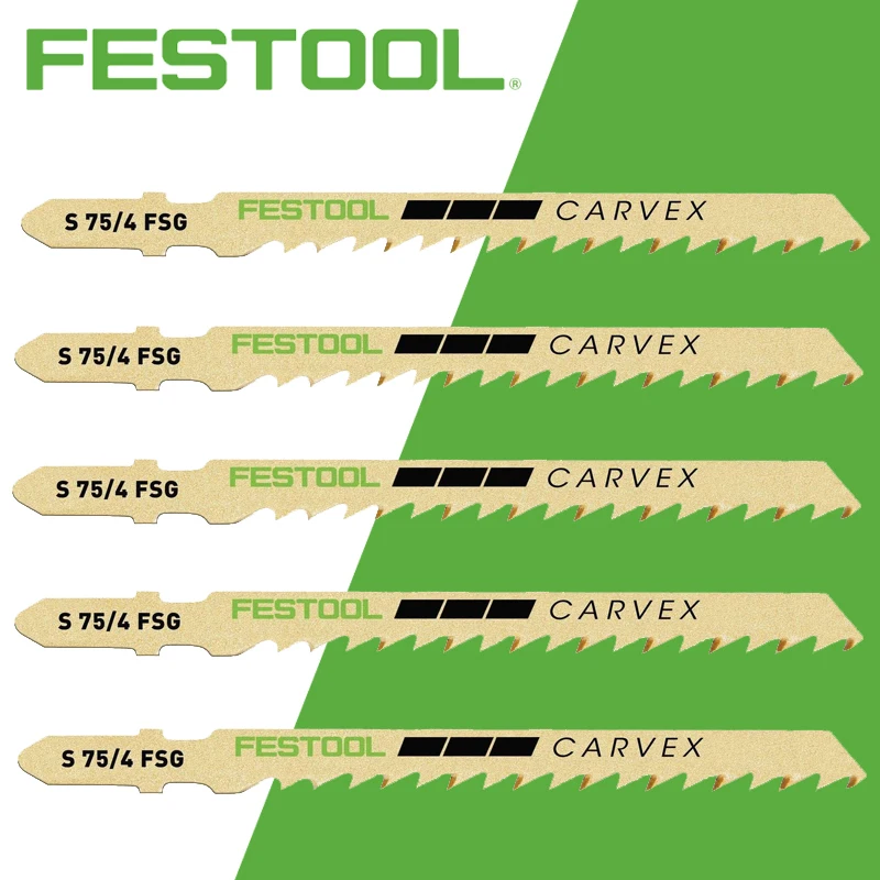 FESTOOL 204316 Jigsaw Blade S 75/4 FSG/5 For Universal Wood Cuts Power Tool Accessories