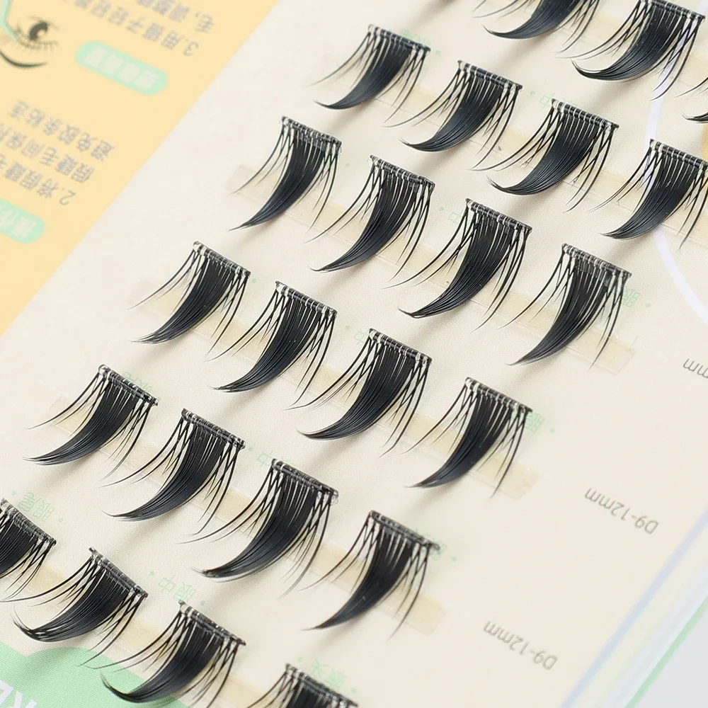 Pestañas postizas autoadhesivas de visón falso 3D, maquillaje de 6 filas/caja, pestañas de Manga, pestañas de Anime, luz suave, herramienta de extensión de pestañas naturales