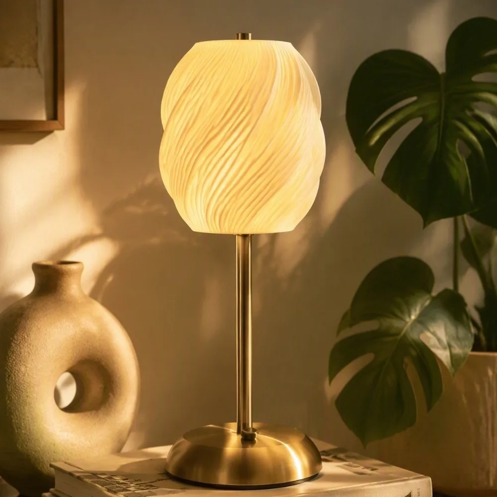 Exquisite 3D Printed Lampshade Decorative Semi-transparent Desk Lamp Lampshade Soft Light Shock-resistant