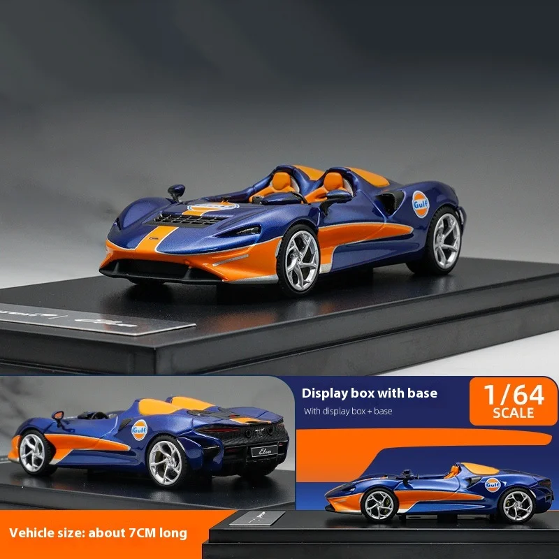 LCD 1:64 Elva Legering Hypercar Model Simulatie Collectible met displaybasis Opbergdoos Limited Edition statische auto voor volwassenen