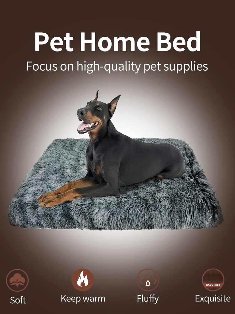 1 coussin doux carré pour lit orthopédique pour animaux de compagnie pour chiens et chats de petite et moyenne taille, facile à nettoyer et durable