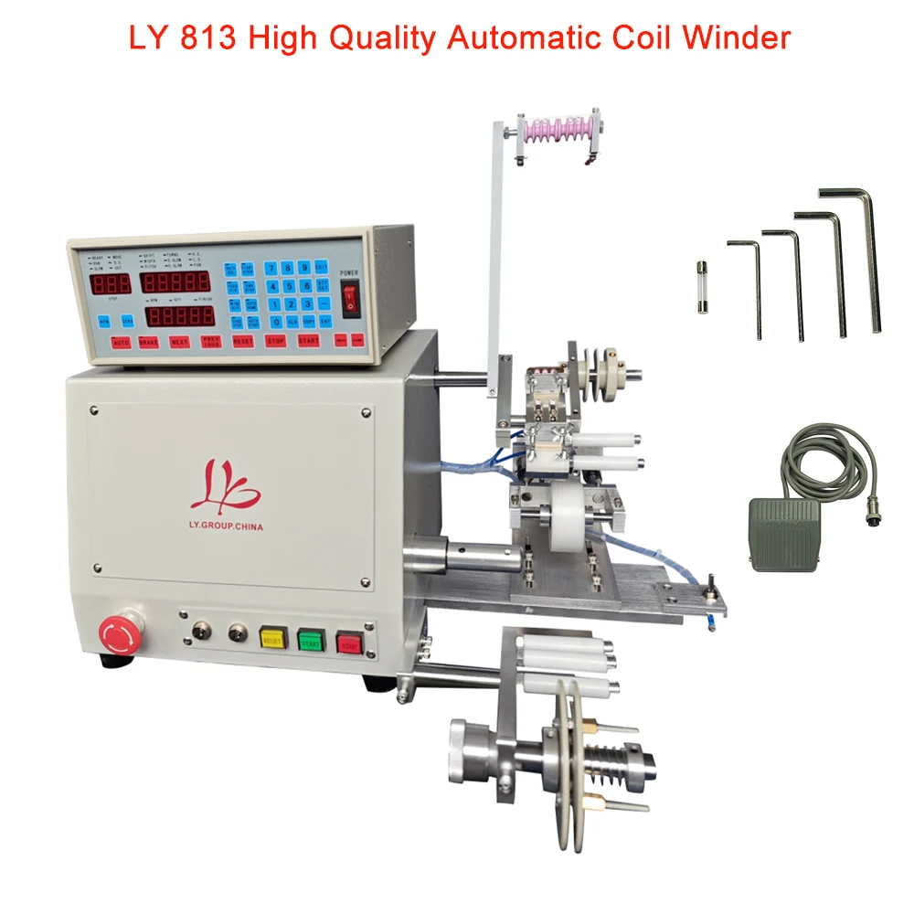 

LY Coil Winding Machine Automatic 813 New Energy Transformer Coil Winder Single Axis High Quality Foil Wire Cable 0.1-2.5mm