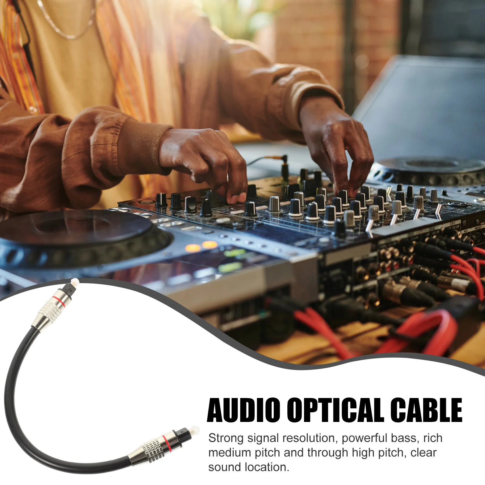 

2Pcs OD6.0 Advanced Optical Audio Cable Digital Audio Cable for Home Theater