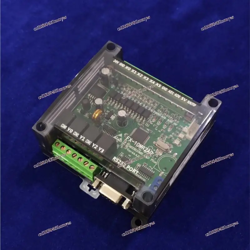 FX1N FX2N 10MR 10MT 14MR 14MT 20MRE 20MT 2AD PLC لوحة تحكم 2AI 0-10V RS232 RS485 Modbus RTU مع حافظة