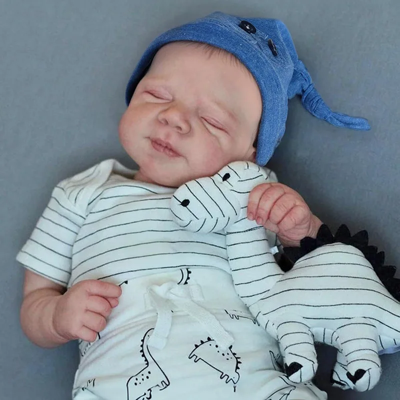 

48CM Pascale Newborn Soft Body Baby Reborn Doll with 3D Skin Multiple Layers Painting with Visible Veins Soft Touch