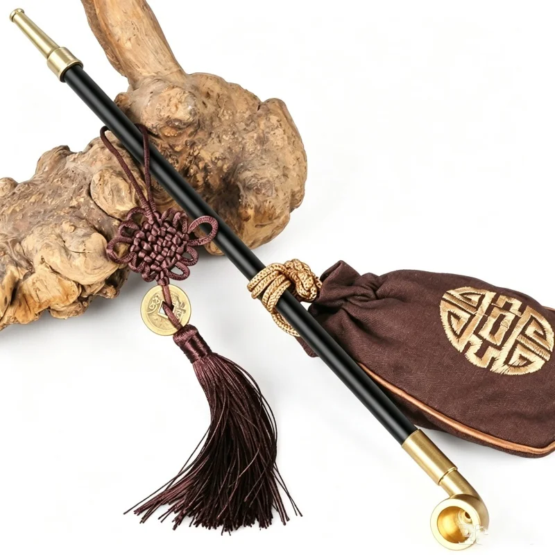 Retro Tobacco Pipe with Copper Smoke Pot 20/25/30/35/40/45cm Classtic Long Smoking Pipe Accessories Wholesale Retail