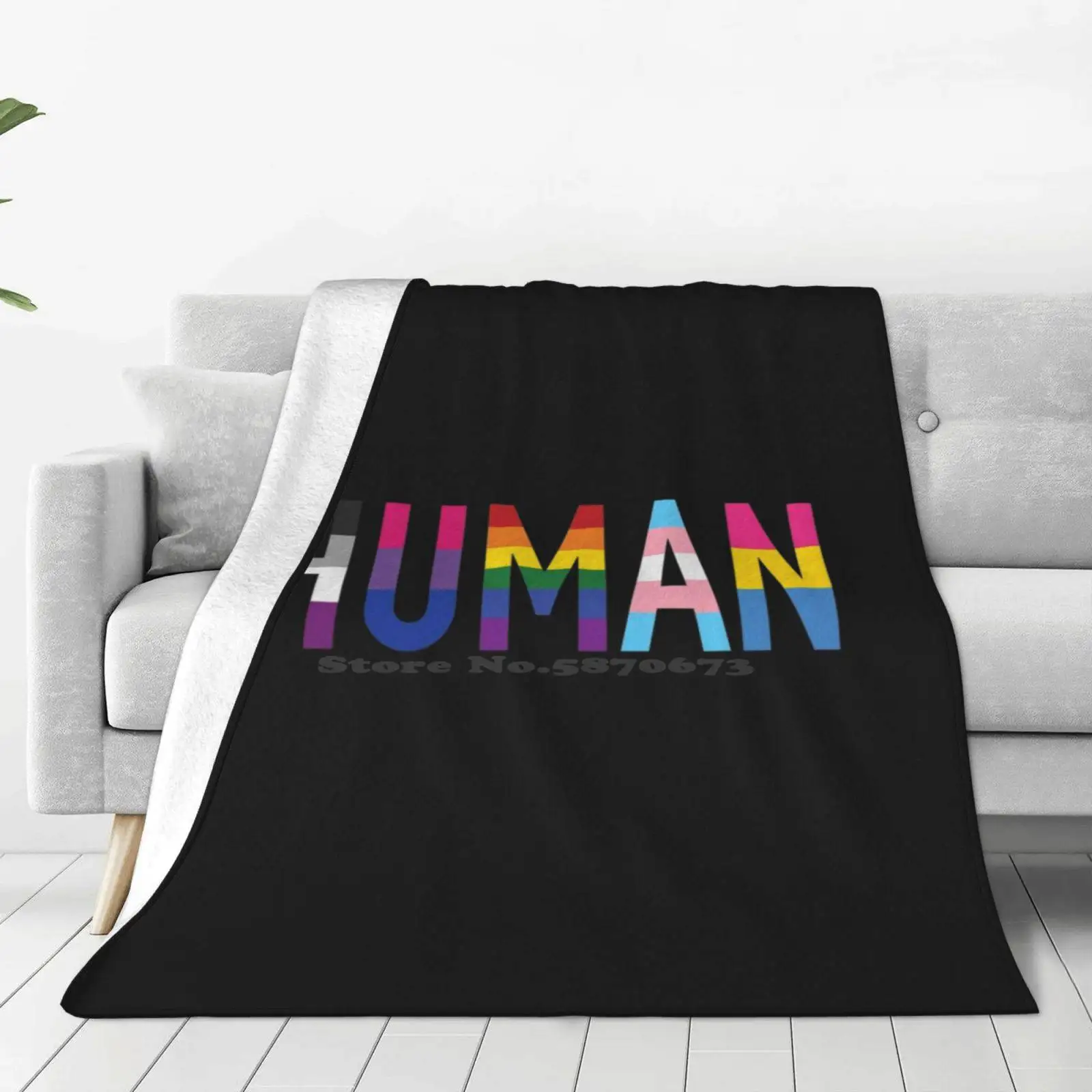 Human , Various Queer Flags 1 New Arrival Fashion Leisure Warm Flannel Blanket Pansexual Asexual Bisexual Gay Pride Queer Lgbt