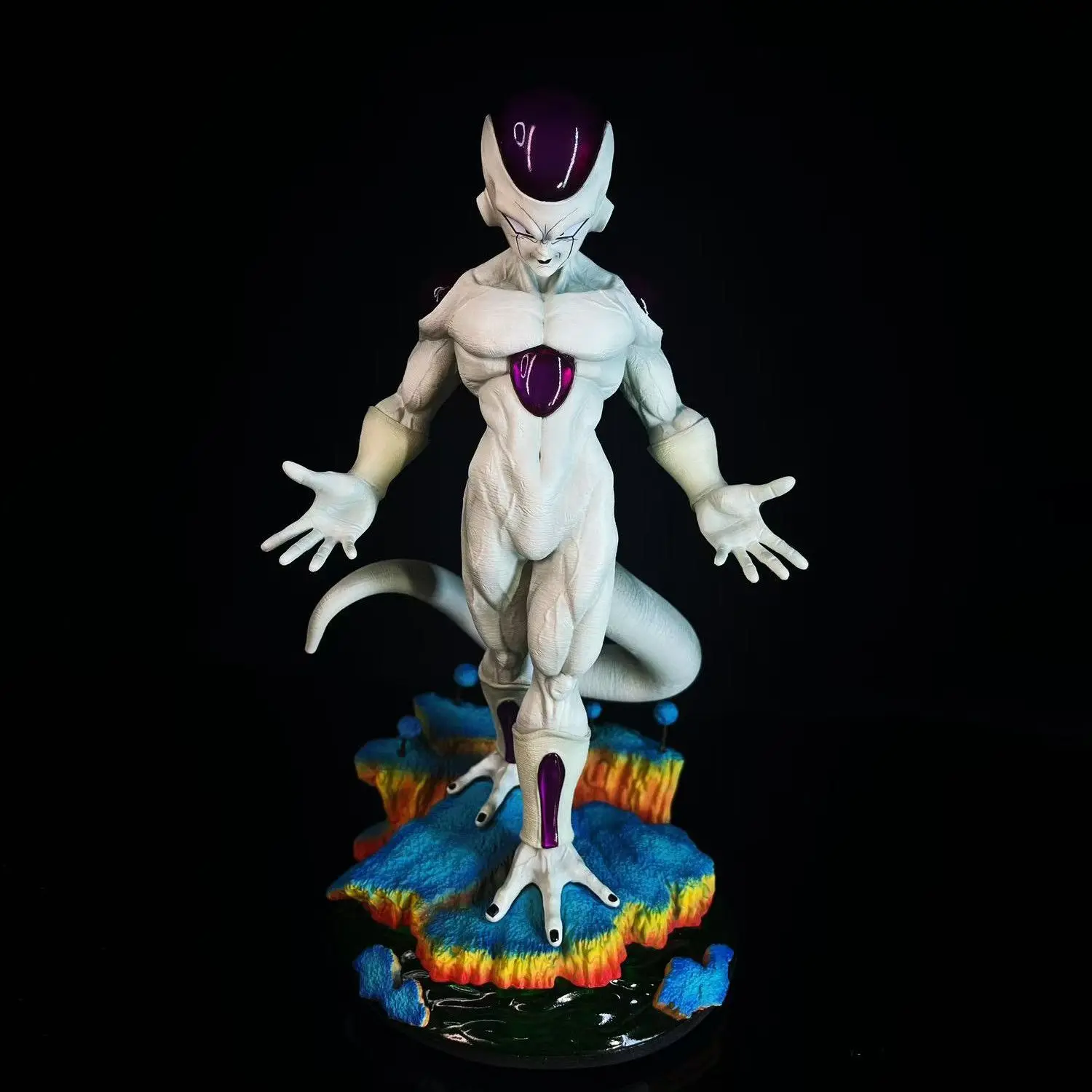 

VF studio Frieza Fourth Form dragon ballz figures anime Villain Can be bookmarked PVC hot There is a platform Model Toys Gifts