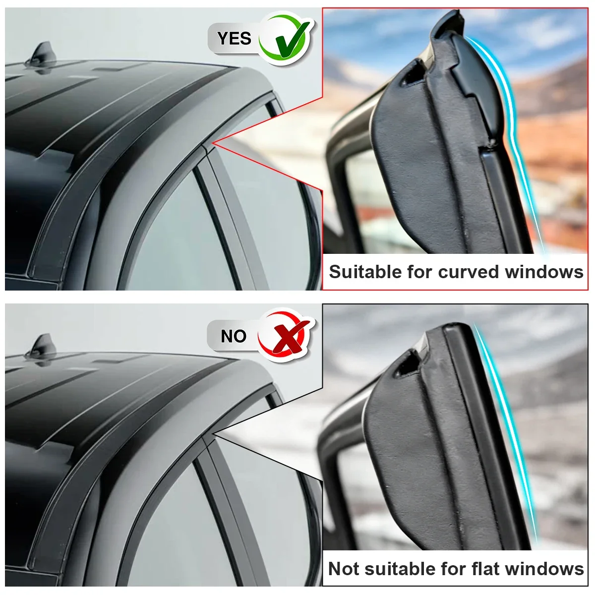 Smoked Black Window Visor Deflectors Weathershield For GWM Cannon Alpha 2024+ Wind Rain Sun Guards 4X4 Car Styling Accessories