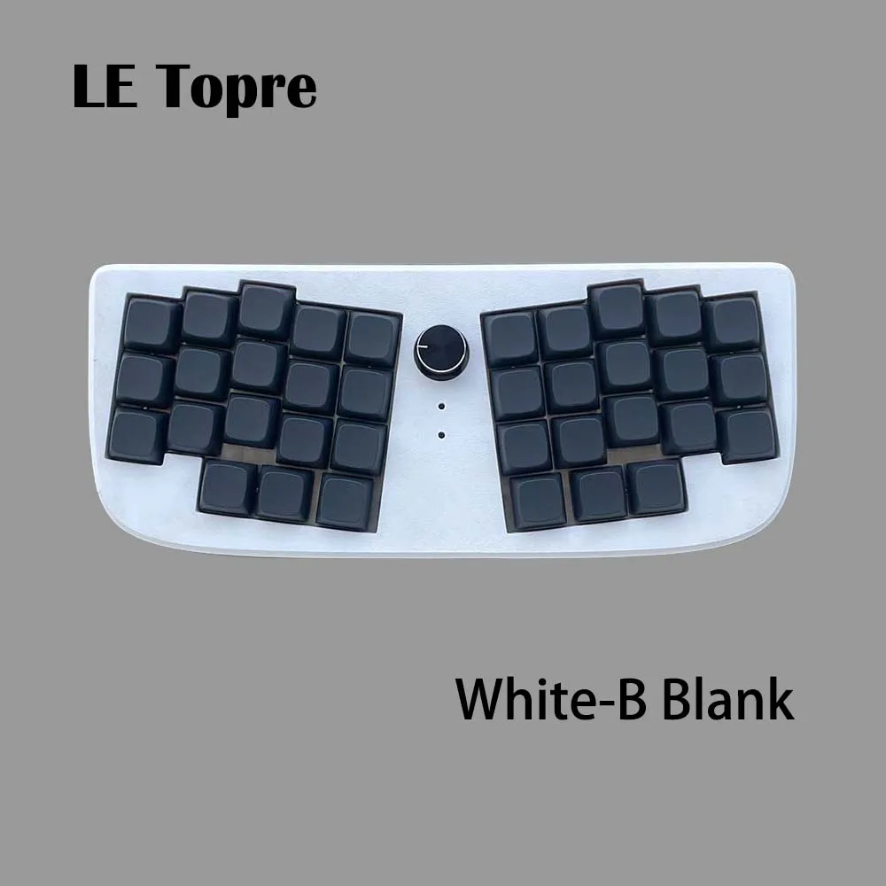 LE Chiffre Portable Split Layout 37 Key with Knob Dome Topre Switch Mini EC Capacitive Keyboard Wired VIAL Programmable
