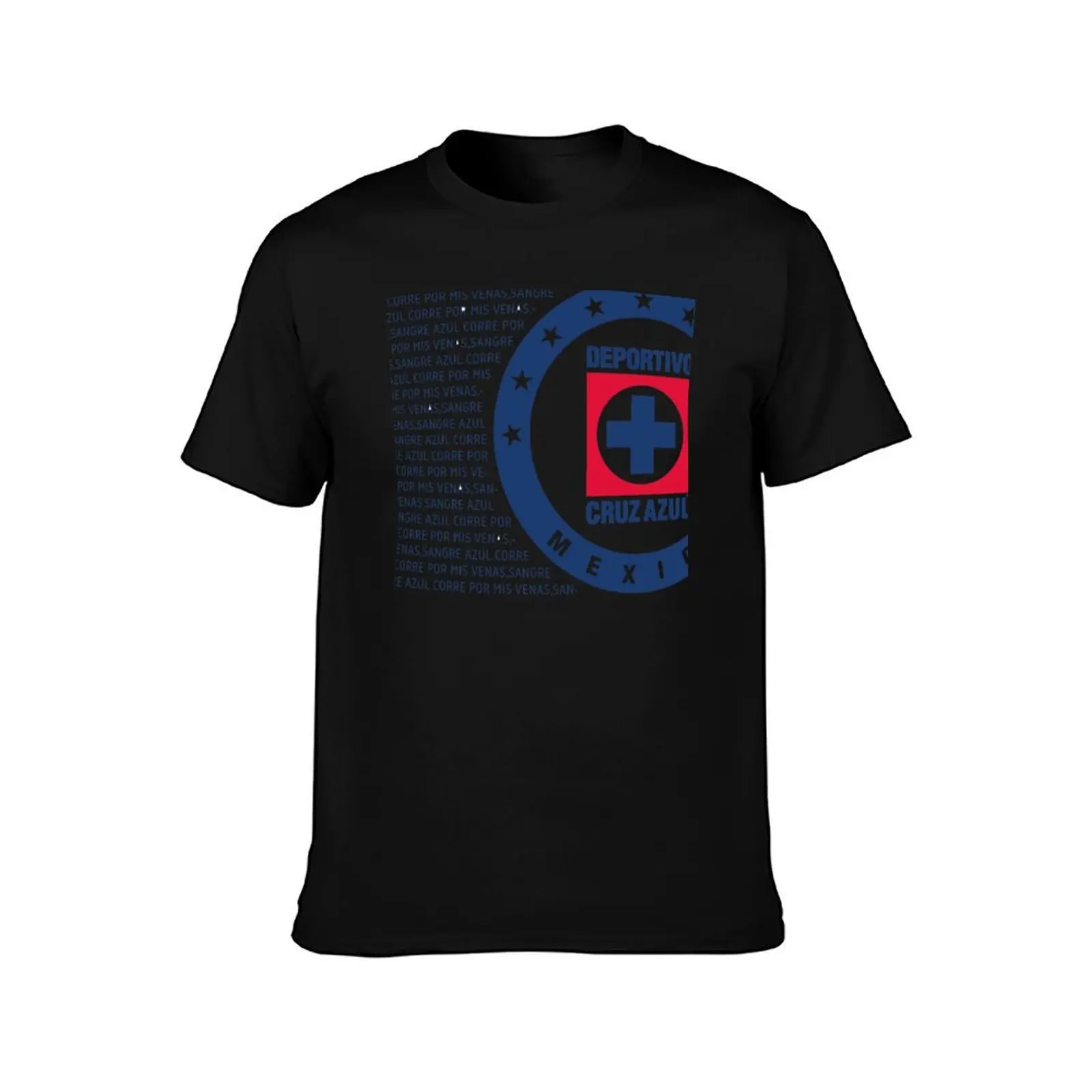Club Deportivo Cruz Azul SVG Futbol Club Logo 2021 -Blue Blood runs into my vains - 9 Stars T-Shirt Summer Casual Cotton Tee