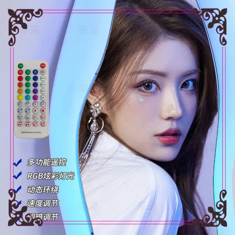 Different line mango mirror Wave mirror Luminous cloud floor mirror Irregular