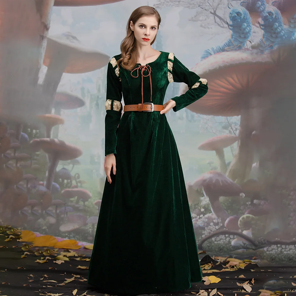 

Костюм для косплея героини мультфильма, платье принцессы Мериды, костюм для Хэллоуина и театральных постановок