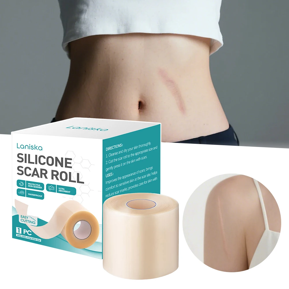 

Silicone Scars Roll Self-Adhesive Hydrocolloid Patch Bandages Wound Protection Scars Reduction Repair Patch For C-Section Scars