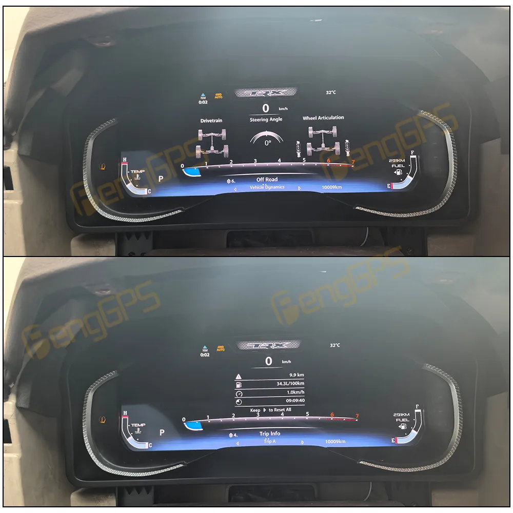 

LCD Digital Cluster For Dodge Ram 2013-2018 LCD Instrument Panel Speedometer Odometer Dashboard Display