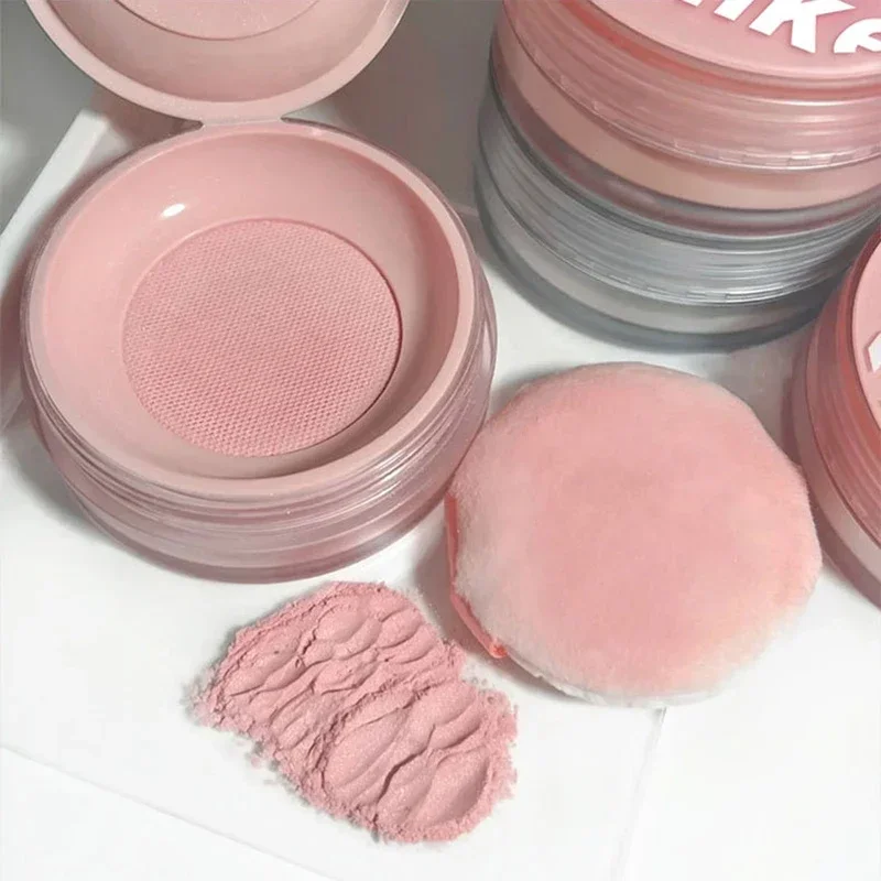 5 Colors Shimmer Pink Setting Powder Matte Loose Powder Waterproof Oil-control Full Coverage Face Makeup Setting Powder Cosmetic