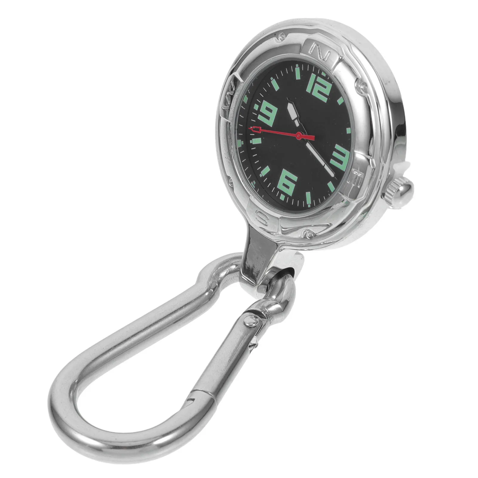 1 szt. Klips do zegarka górskiego, haczyk do zegarka, przenośny zegarek kieszonkowy unisex do biwakowania, wędrówek, podróży, prosty, casualowy zegarek do zawieszenia