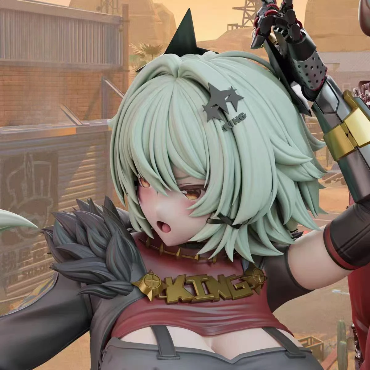 【Prévenda】Zenless Zone Zero Cesar Figuras de ação Escultura de personagens de jogo Figuras de estátua de anime Modelo colecionável de desenhos animados