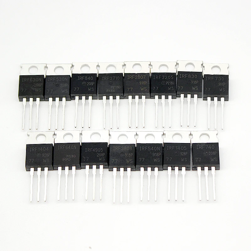 5PCS IR Mosfet Transistor IRFZ44N IRF3205 IRF540 IRF740 IRF840 IRF4905 IRF9540 IRFB4110 IRF1404 N-CH Power MOSFET TO-220 package