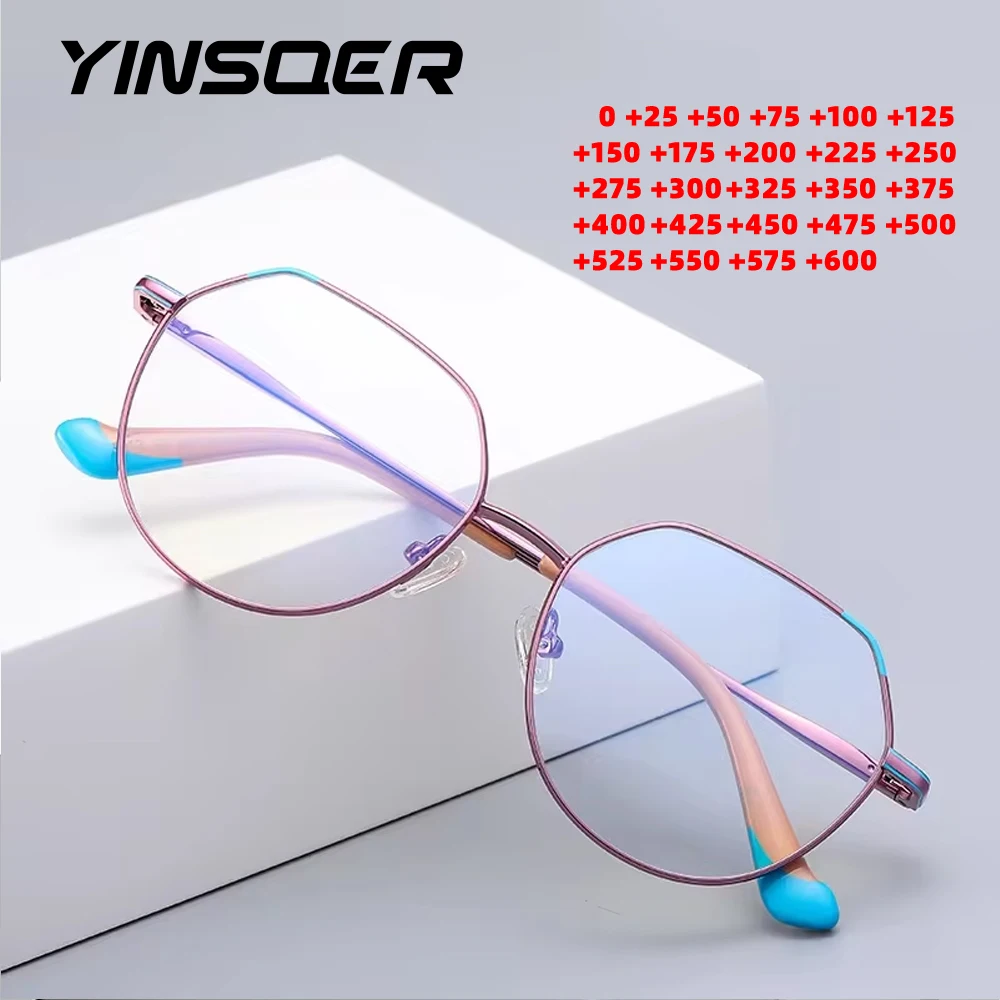 

Metal Frames Myopia Hyperopia Prescription Glasses Women Reading Glasses Anti Blue Light Optical Eyeglasses Frame for Female