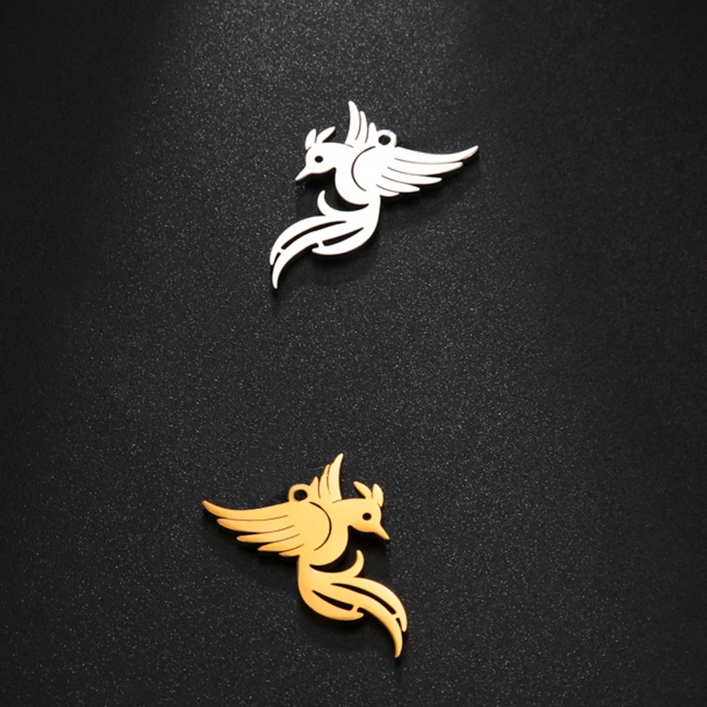 EUEAVAN 1pc Stainless Steel Swallow Charms Hummingbird Butterfly Dove Bird Charm DIY Pendant Necklace Earrings Jewelry Making