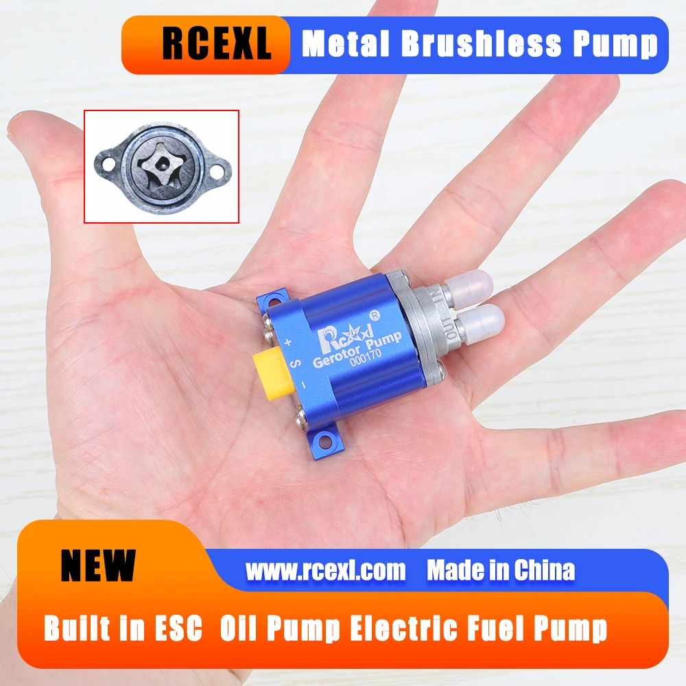 RCEXL New Built in Electronic Governor Metal Brushless Rotor Smoke Pump Oil Pump Electric Fuel Pump