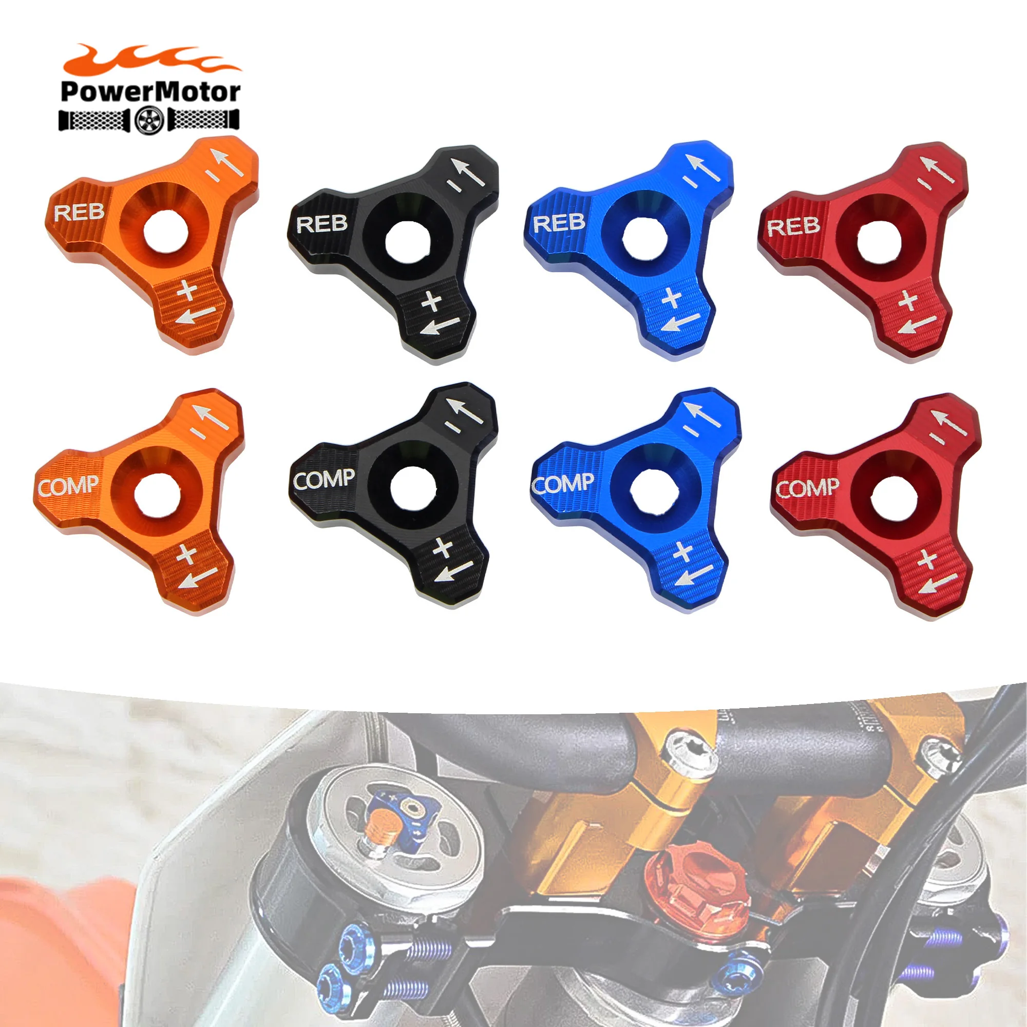 

48MM Motorcycle CNC Front Fork Knob Adjuster For KTM Husqvarna FC FE TC TE 125 150 250 250i 300i 300i 350 450 501 Supermoto