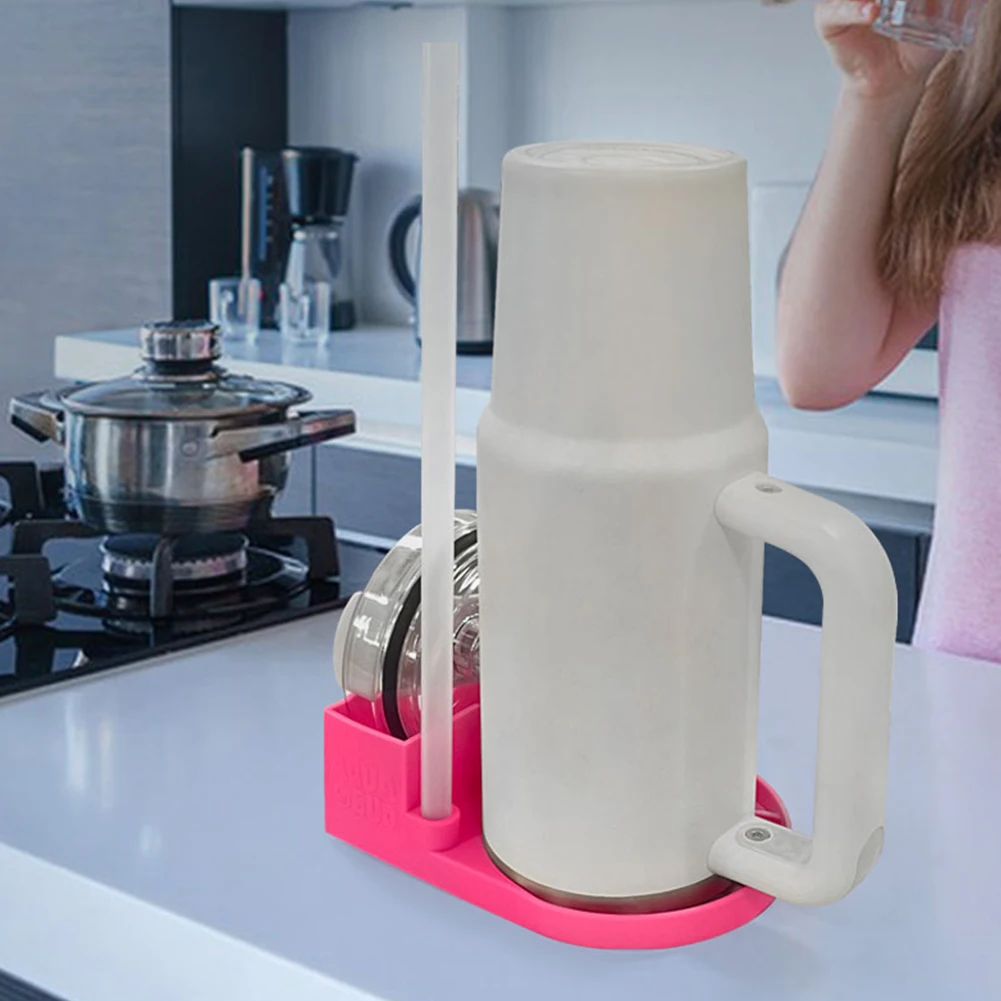 

Silicone Water Bottle Drying Rack Non-Slip Bottle Drainer Stand Tumbler Dry Rack for Stanley Cup 40oz Accessories