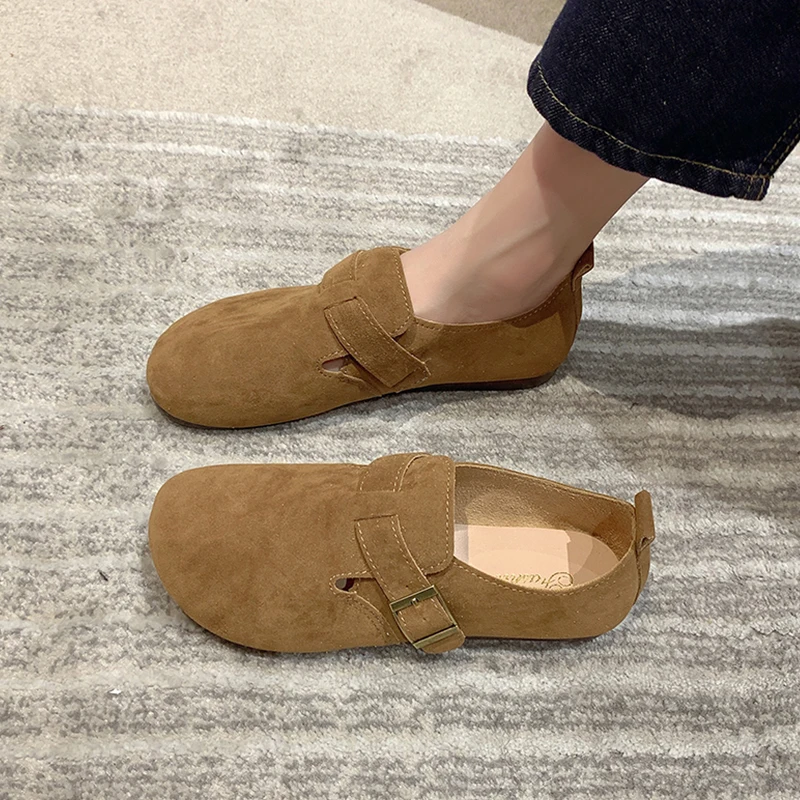 Summer Shoes Ladies Slip-on Women\'s Moccasins Female Footwear Round Toe Casual Sneaker Soft 2024 Slip On New Dress Leisure Buckl