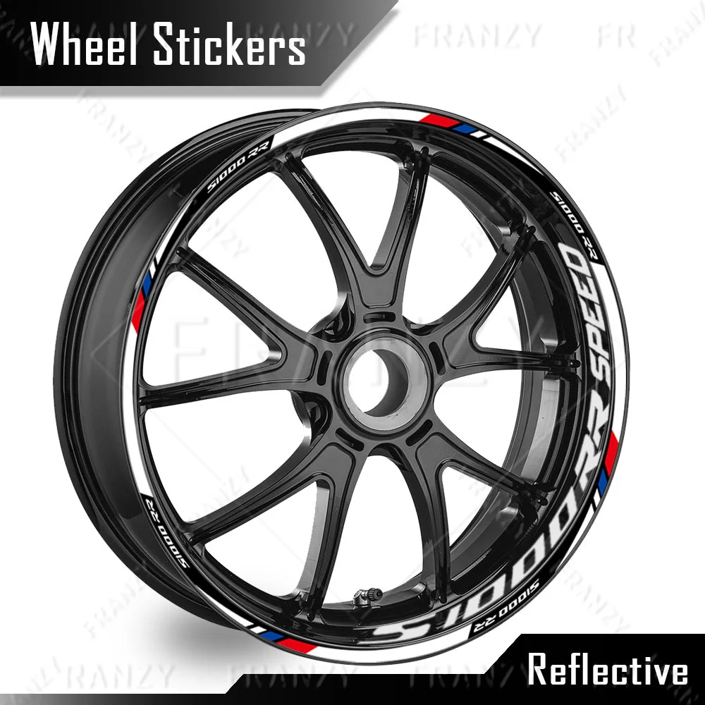 

Светоотражающие аксессуары для мотоциклов, наклейки на колеса, 17-дюймовые наклейки на ступицу, лента в полоску для S 1000RR S 1000 RR s1000rr 2025 2024