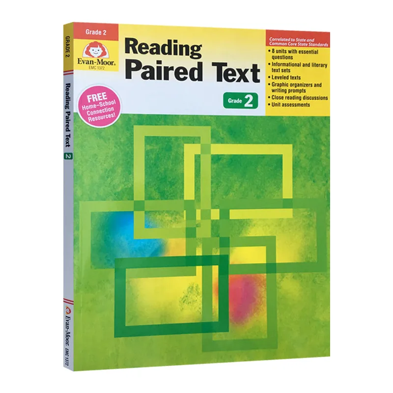 

Evan-Moor Reading Paired Text, Grade 2 Workbook,aged 5 6 7 8, English book 9781613689844