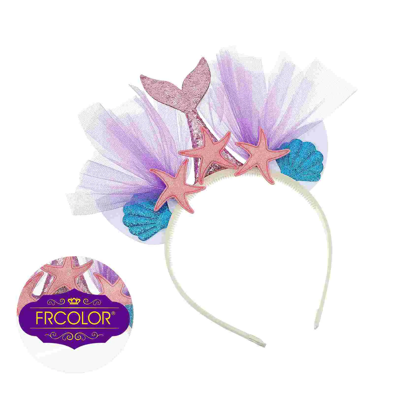 Mermaid Accessories Women Princess Costumes for Girls Kids Hair Hoop European and American