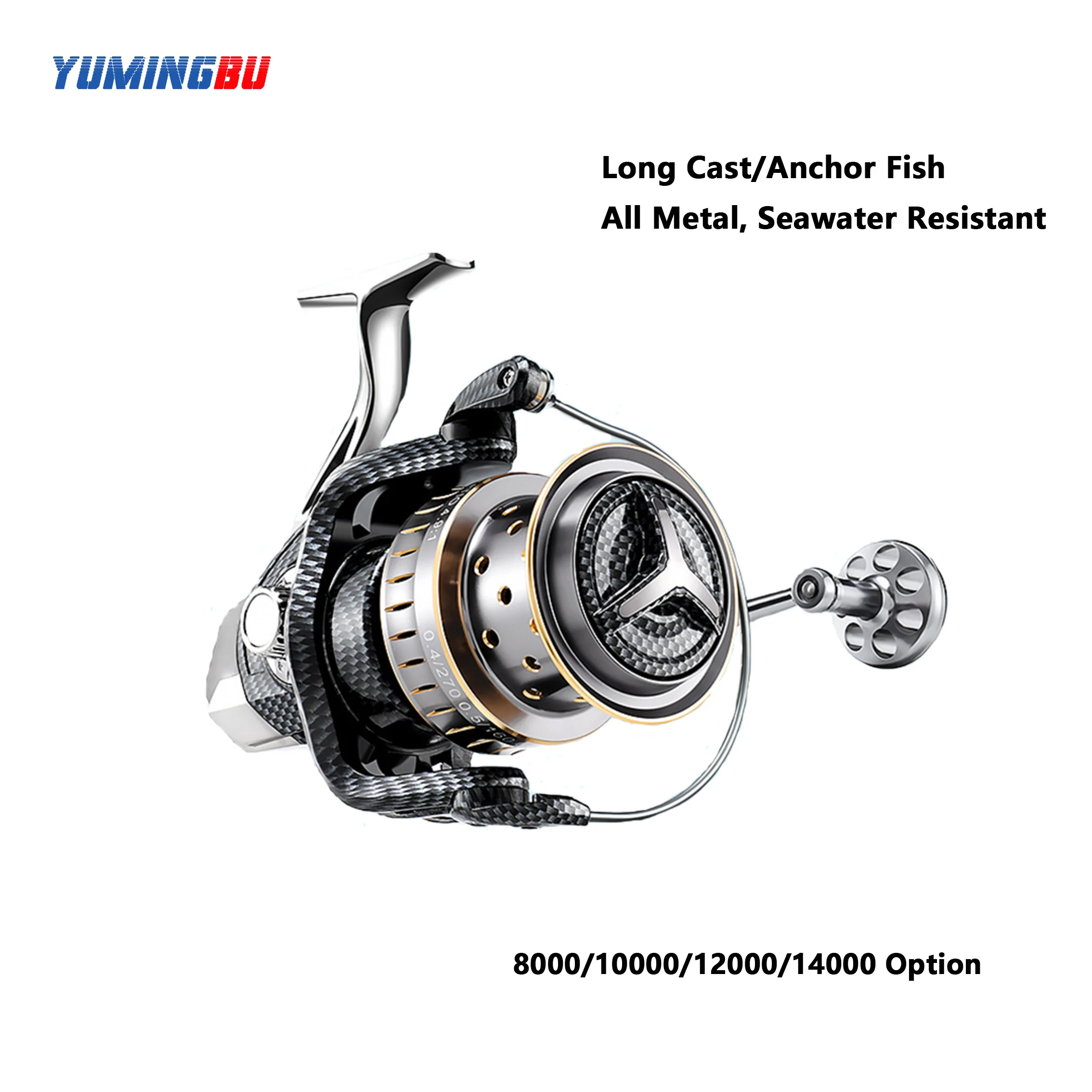 YumingBu Hight Strength Full Mental Distant Wheel wiht Stainlesss Steel Bear, Lightweight Rocker Arm and High Wire Capacity