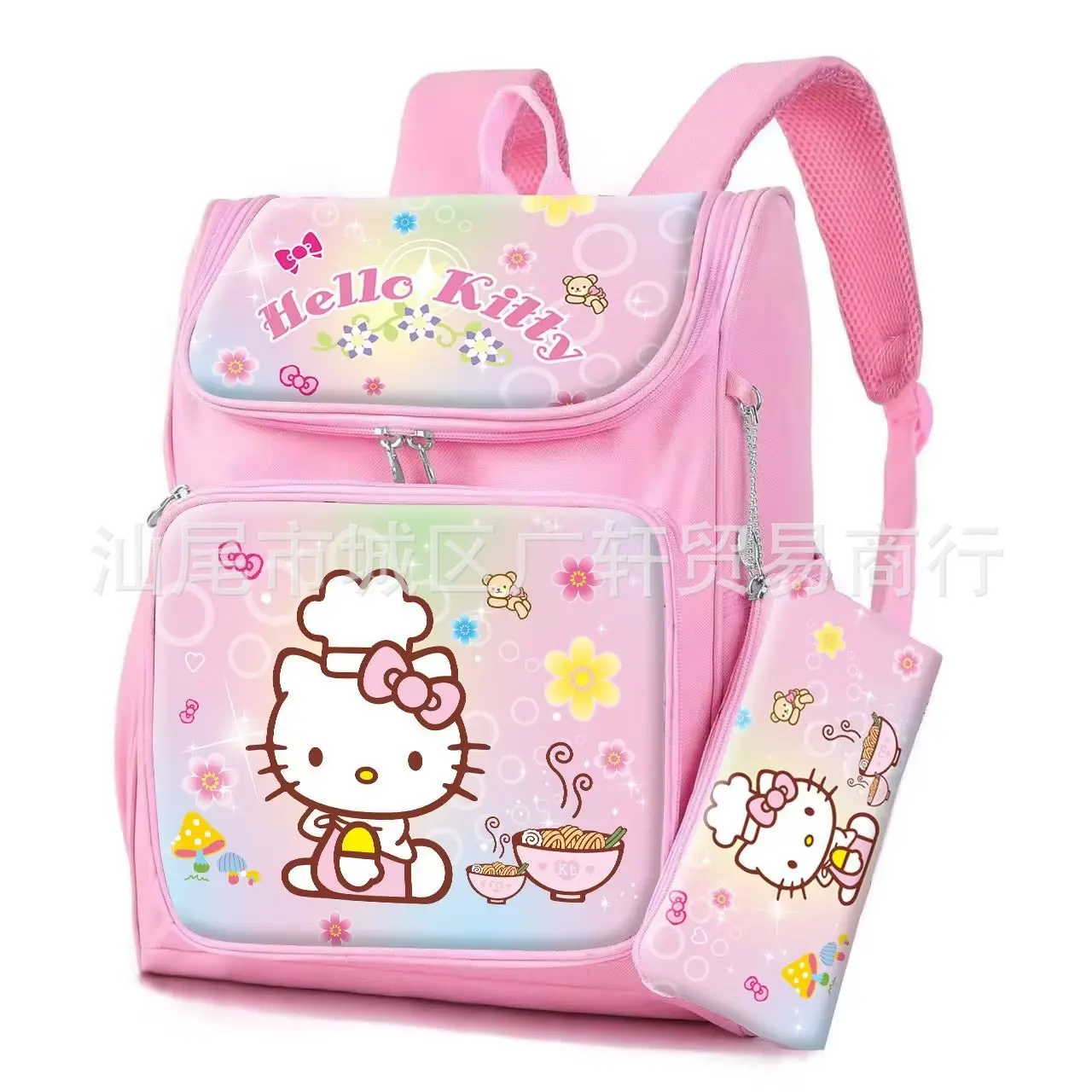 Hello Kitty Melody Kulomi Cinnamon Dog Backpack Cartoon Sanrio Original Children Kawaii High Capacity School Bag Anime Cute Bag