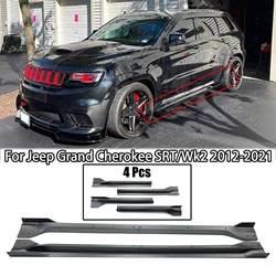Car Side Skirt Extension Splitter For Jeep Grand Cherokee SRT/SRT8/Wk2 2012-2021 Lip Spoiler Diffuser Accessories
