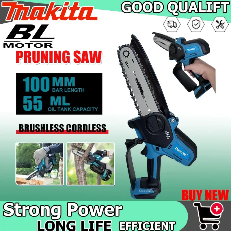 

Makita Tool Electric Chain Saw Pruning Saw Brushless Cordless Power Tools for 18v Battery Mini Electric Saw Garden Power