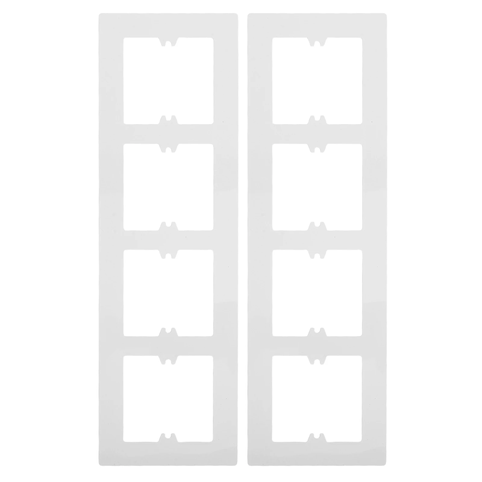 

2pcs Outlet Switch Panel Electrical Light Plate Cover Decorative Rocker Wall Covers Receptacle 4-gang White Plate Cover Blank