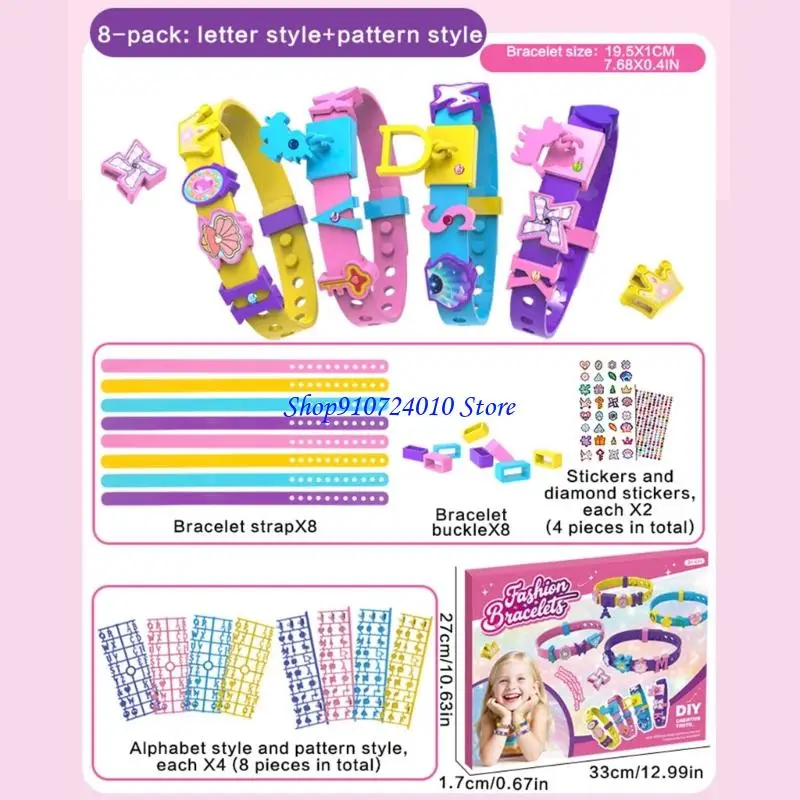 77HD Girls DIY Friendship Armband Set Alter von 5-12 kreativen Perlenhandwerks-Aktivitätsgeschenk