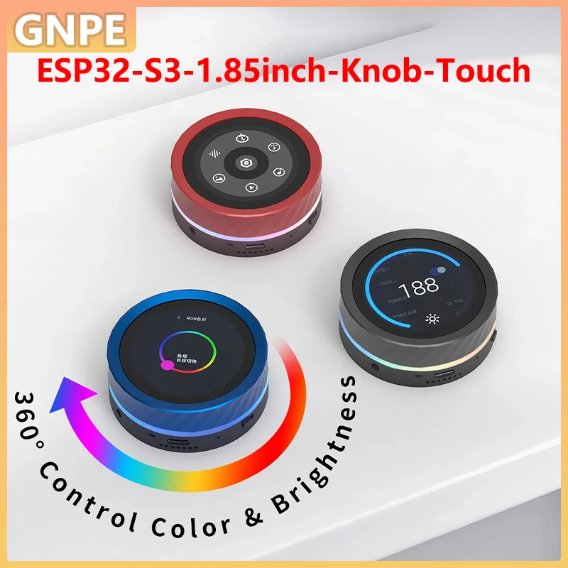 

ESP32-S3 Development Board 1.85 Inch Display With Physical Knob Real Time Monitoring Secondary Screen Module