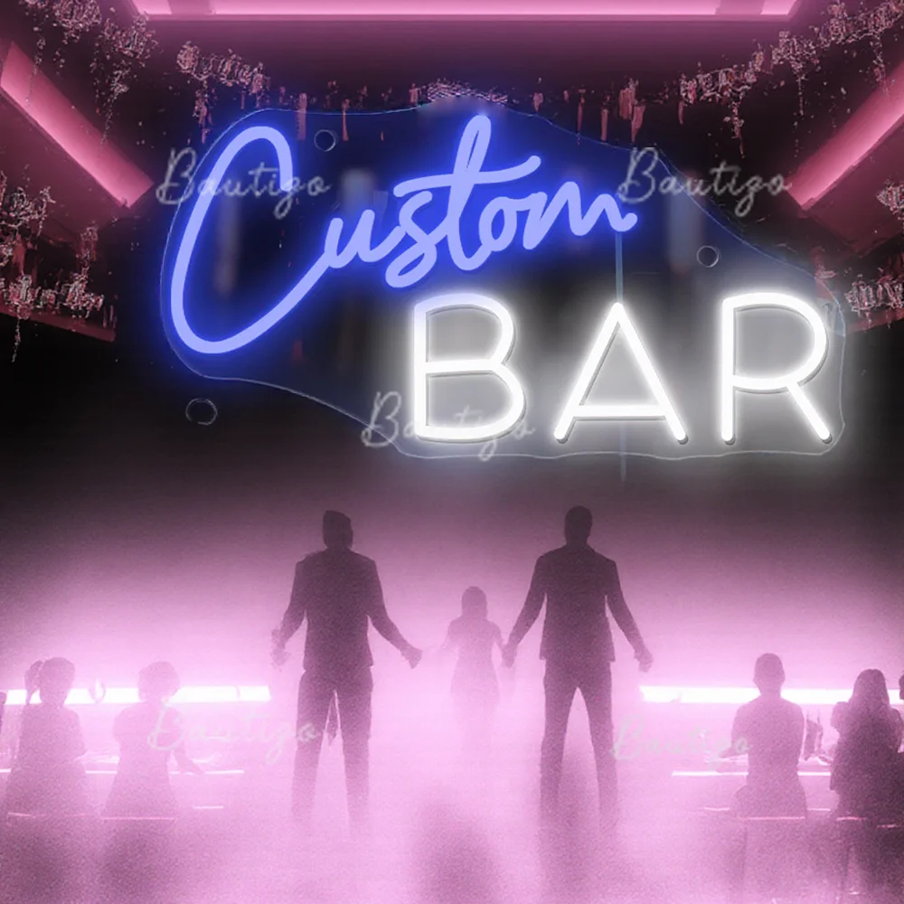 Neon Sign Custom Bar Decor LED Name Wall Art Decoration for Bar Business Neon Light for Commercial Shop Sign Room USB Neon Signs