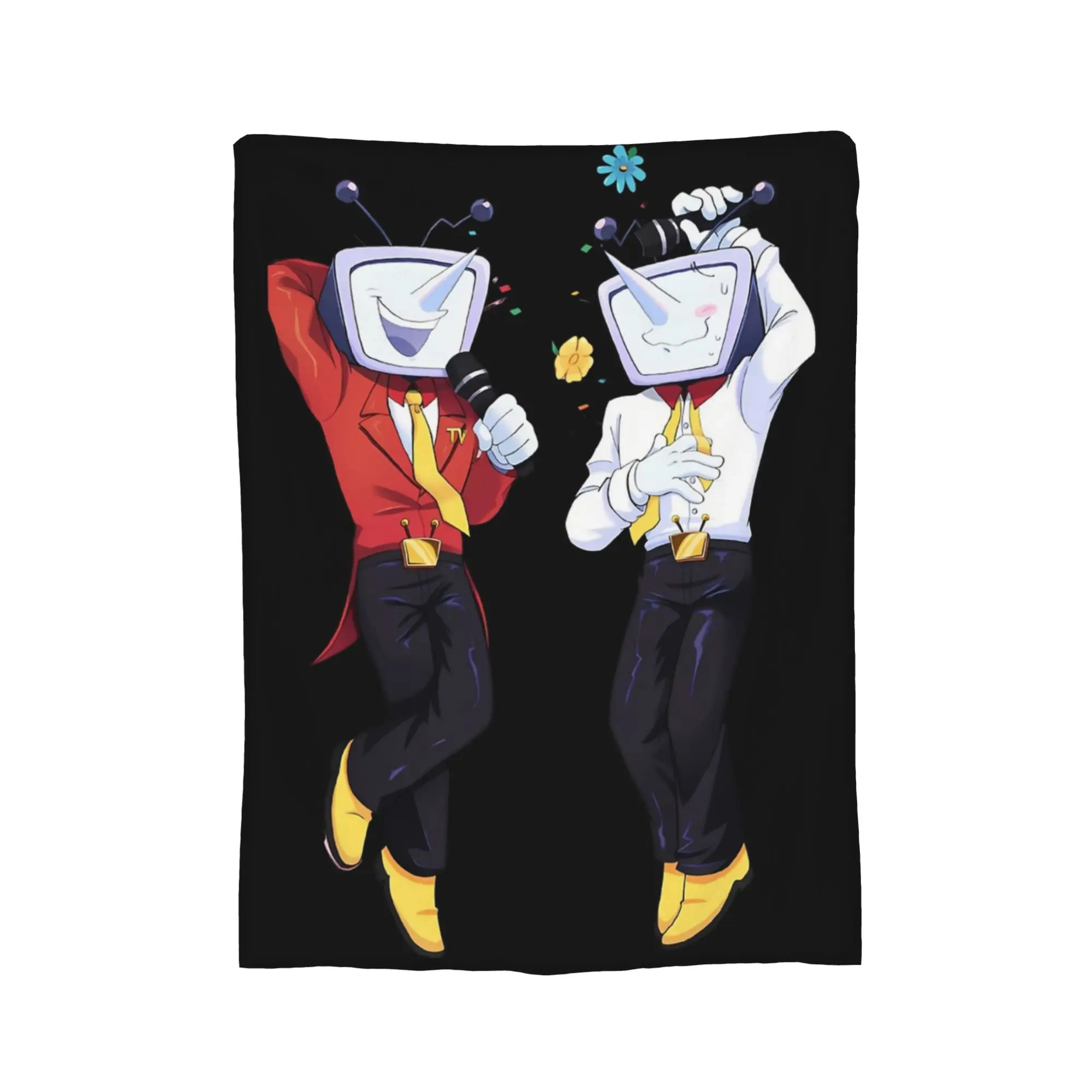 Game Tenna Deltarune Blanket Flannel Printed  Portable Warm Throw Blankets for Bedding Bedroom Bedspreads