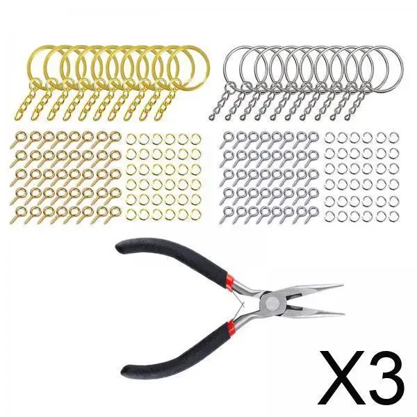 

3x221x брелок с разъемом для прыжковых колец для брелка-подвески «сделай сам»