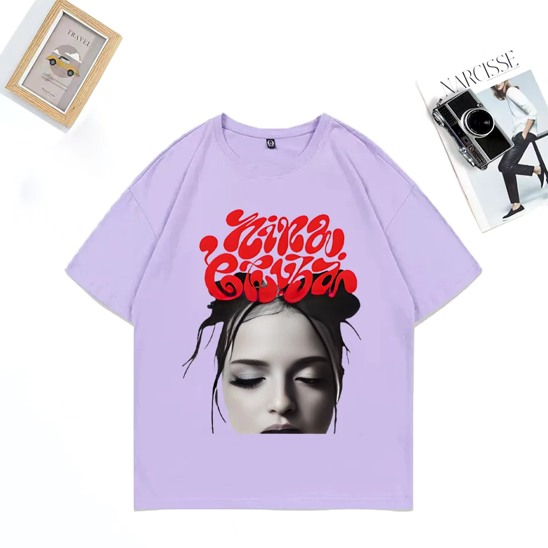 Nina Chuba Fashion classic T Shirt 2025 men women vintage Oversized Cotton t-shirts Hip Hop plus size tops short sleeve clothes