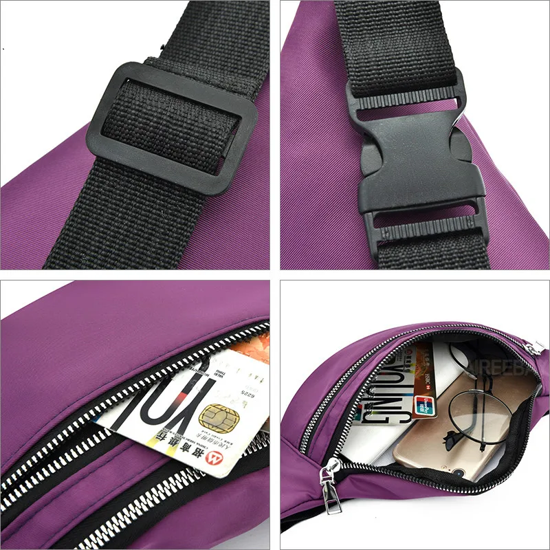 Sports Waist Bag Waterproof  Fanny Pack Mobile Phone Bag Korean Style Fashion Waist Bag Large Capacity Waist Bag Women