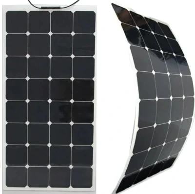 Waterproof high efficiency light weight easy carry Sunpower solar cell Flexible solar panel 12V 120W for solar system